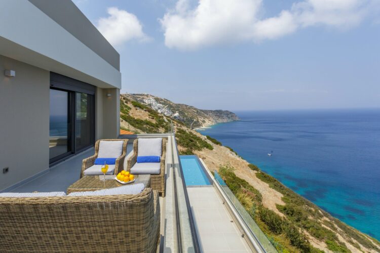 Agean Dream Villa I Exklusives Ferienhaus Kreta Mieten Balkon Ausblick