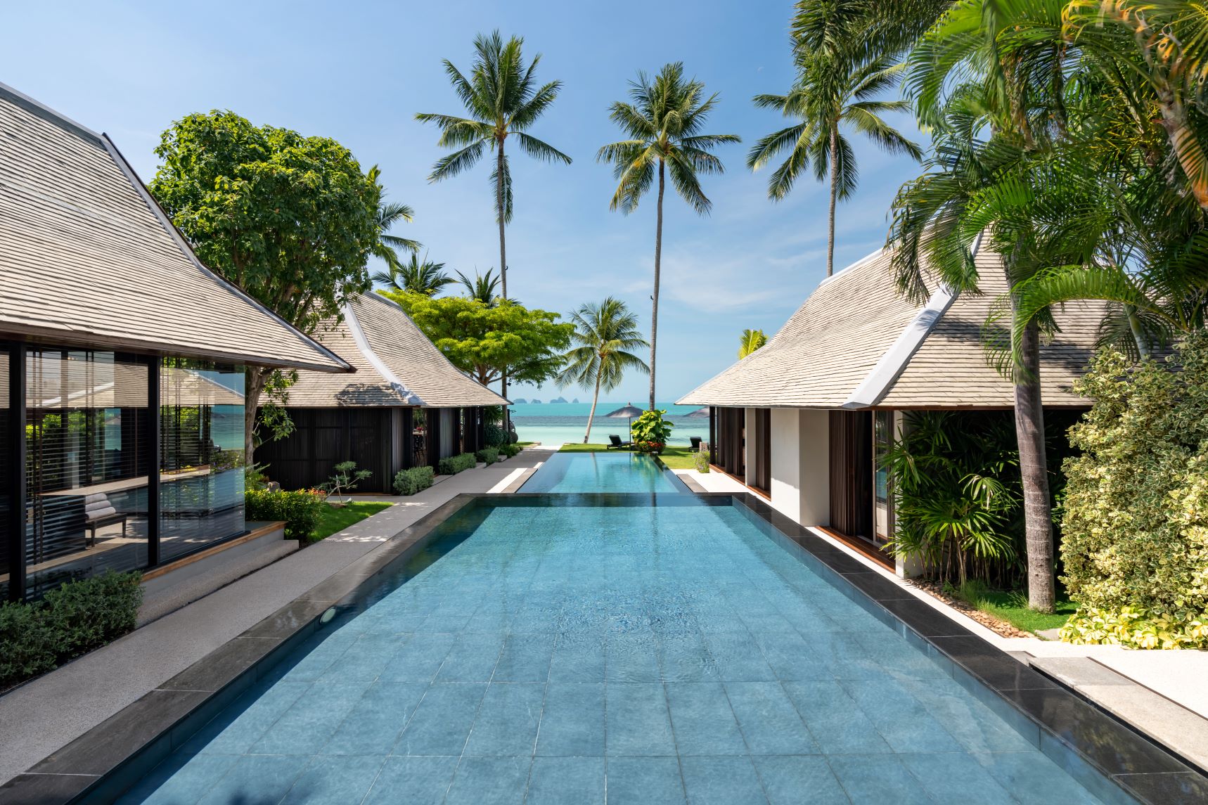 Akatsuki Luxus Ferienhaus Koh Samui Thailand Pool Detail