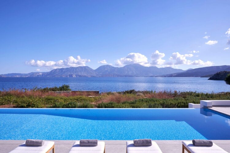 Ammoudara Beach Villa Luxuriöses Ferienhaus Kreta Ostküste Infinitypool