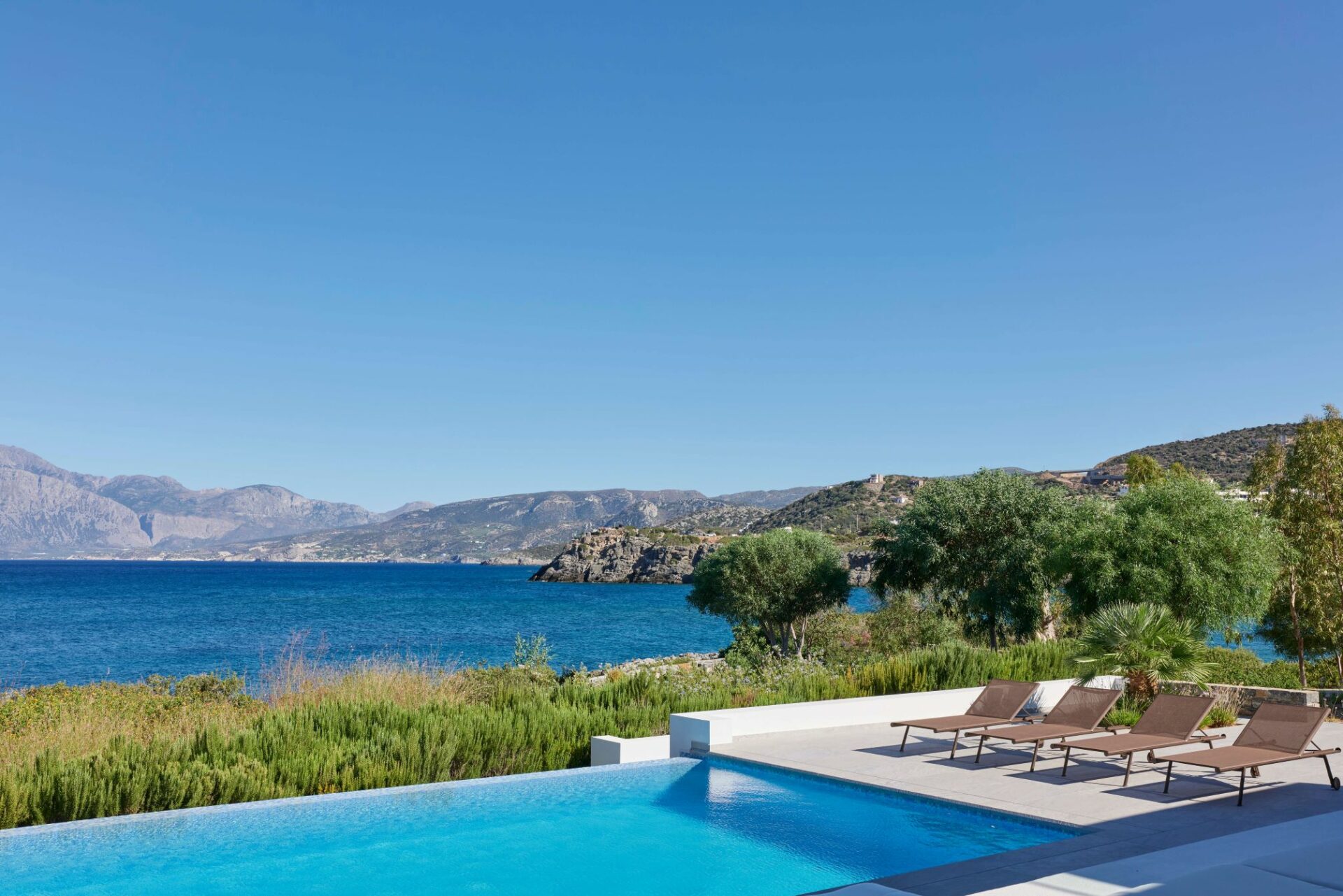 Ammoudara Beach Villa Exklusives Ferienhaus Kreta Ostküste Infinitypool