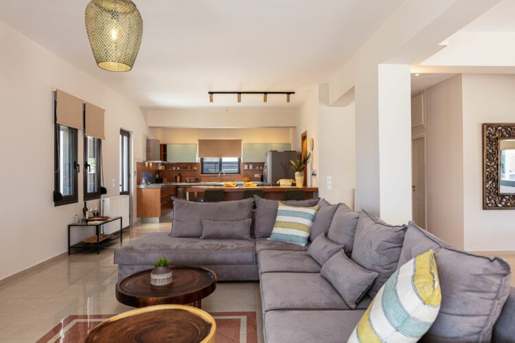 Aroni Residence Luxuriöse Villa Kreta Mieten Couch