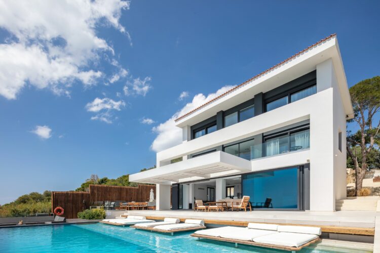 Bay Residence Luxus Villa Kreta Griechenland Ansicht Im Detail