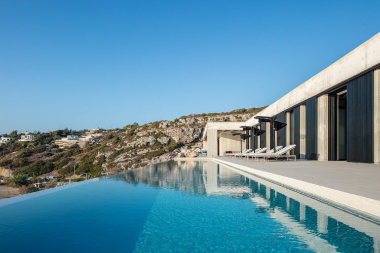 Beach Cape Villa Luxus Ferienhaus Kreta Am Strand Mieten Pool