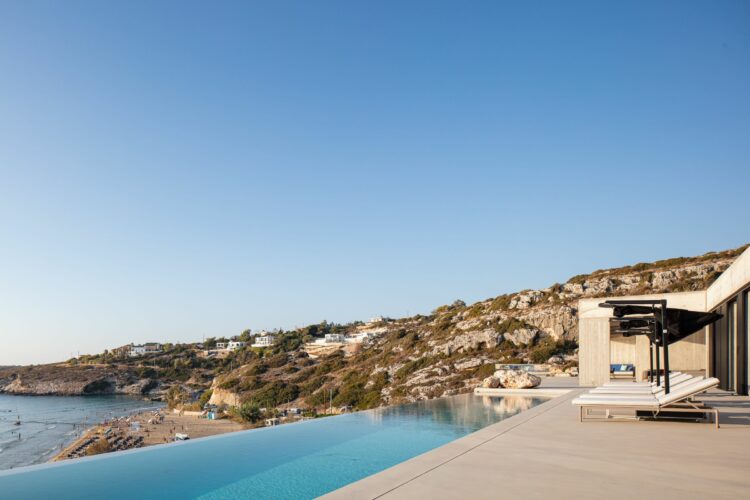 Beach Cape Villa Luxus Ferienhaus Kreta Am Strand Mieten Poolterrasse