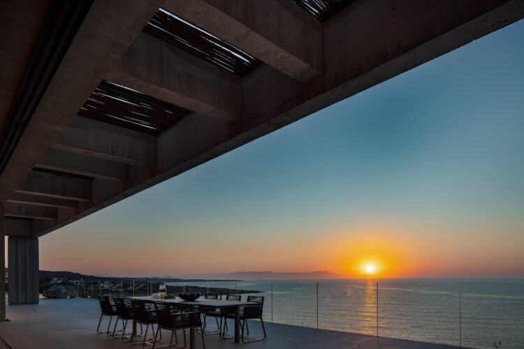 Beach Cape Villa Exklusives Ferienhaus Kreta Am Strand Mieten Sonnenuntergang