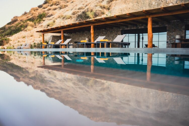 Beachvilla Meakis East Luxus Ferienhaus Kreta Süden Infinitypool Mit Liegen