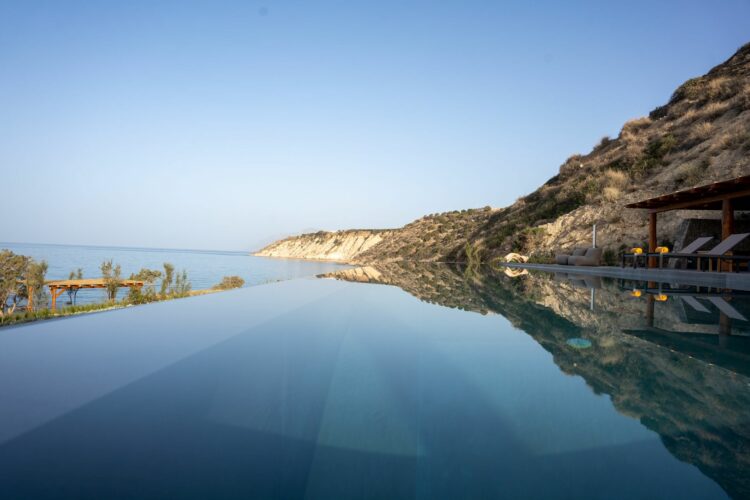 Beachvilla Meakis East Luxus Ferienhaus Kreta Süden Landschaft Pool