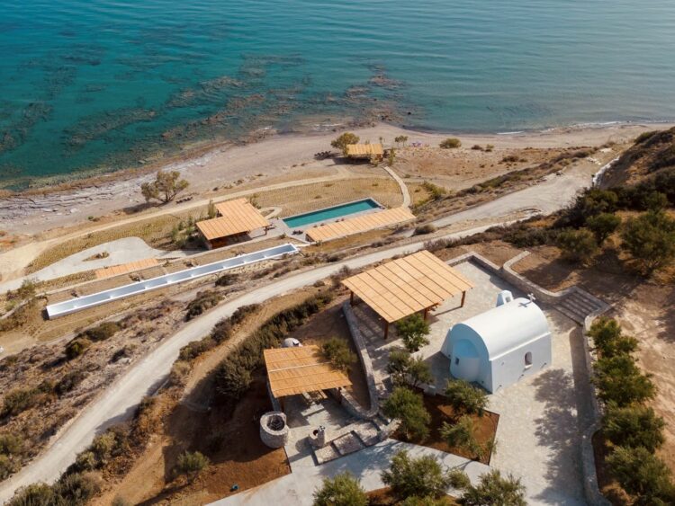 Beachvilla Meakis East Luxus Villa Kreta Süden Mieten Ansicht Von Oben