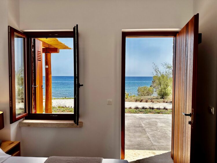 Beachvilla Meakis East Traumhaftes Ferienhaus Kreta Süden Detail Zugang Meer