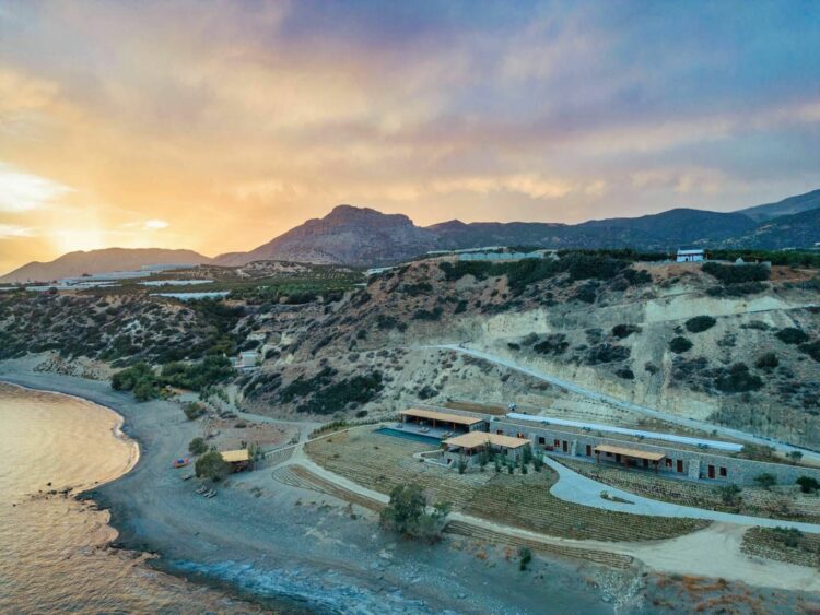 Beachvilla Meakis East Traumhaftes Ferienhaus Kreta Süden Sonnenuntergang