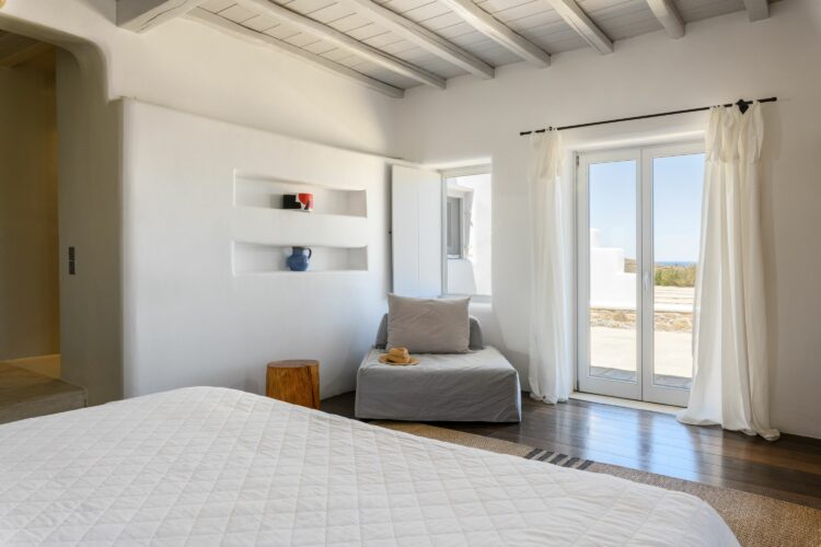 Blue Sky Villa Exklusives Ferienhaus Mykonos Mieten Schlafen Detail