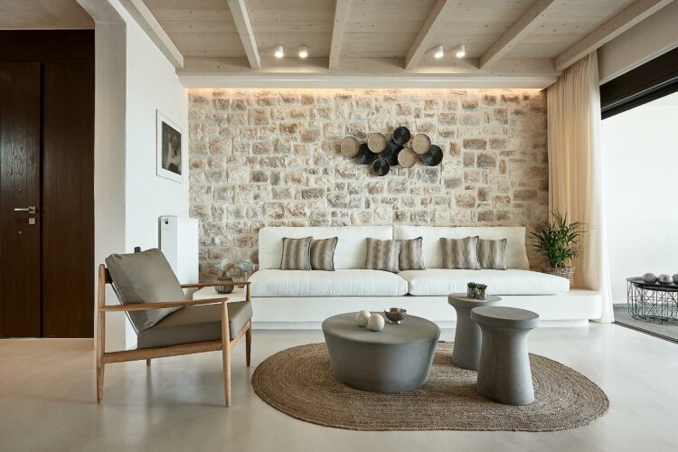 Bohemian Beach Villa Luxus Ferienhaus Kreta Detail Wohnen Og