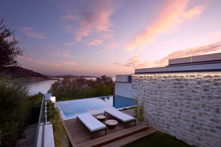 Bohemian Beach Villa Luxus Ferienhaus Kreta Sunset