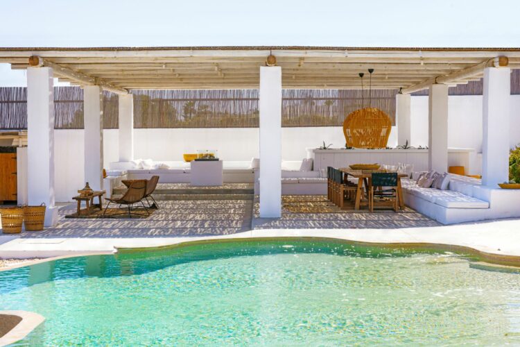 Boho Beachhouse Exklusives Ferienhaus Rhodos Mieten Terrasse Mit Pool