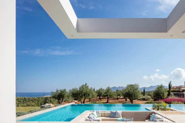 Boutique Villa Luxuriöses Ferienhaus Kreta Griechenland Ausblick