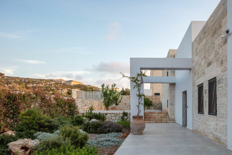 Boutique Villa Luxuriöses Ferienhaus Kreta Griechenland Eingangsbereich