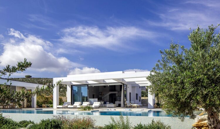 Boutique Villa Luxus Ferienhaus Kreta Griechenland Außenansicht