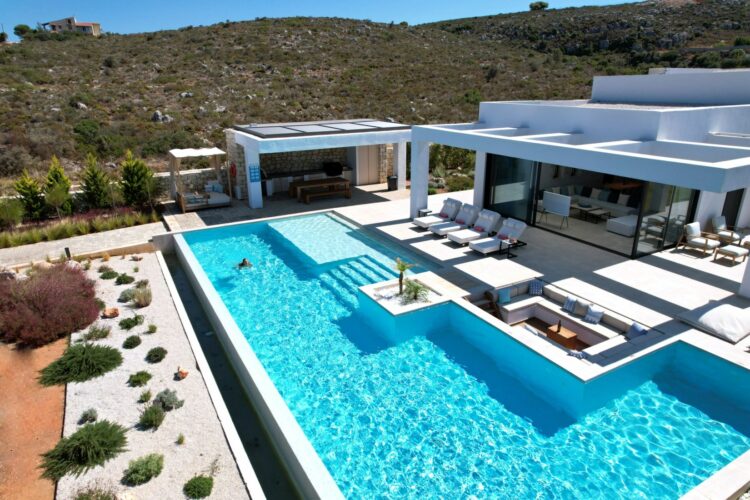 Boutique Villa Luxus Ferienhaus Kreta Griechenland Detail Pool