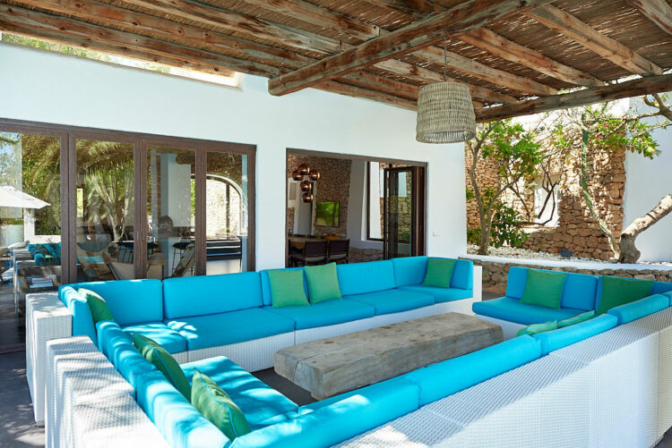 Can Blau Luxus Ferienhaus Ibiza Mieten Chill Out Bereich