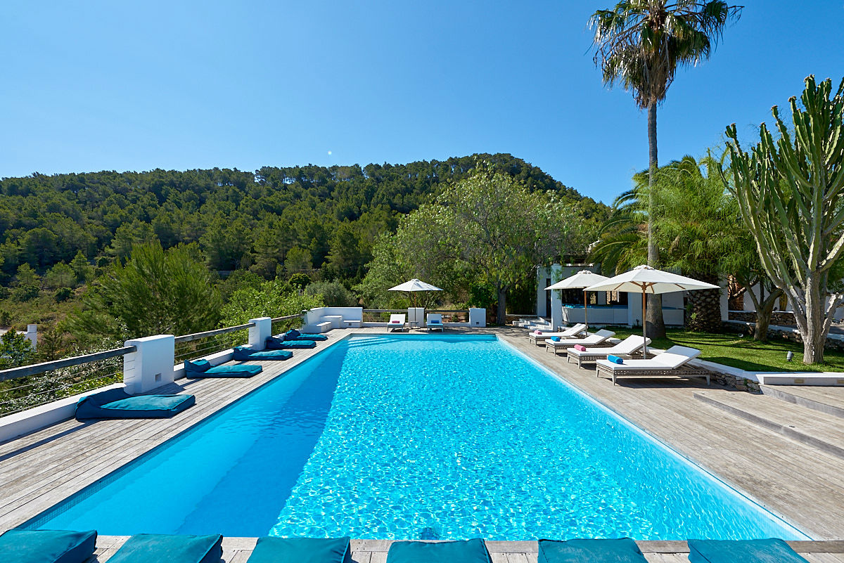 Can Blau Luxus Ferienhaus Ibiza Mieten Pool