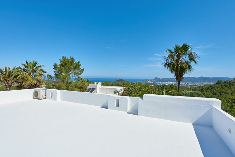 Can Blau Luxus Ferienhaus Ibiza Mieten Terrasse Mit Ausblick