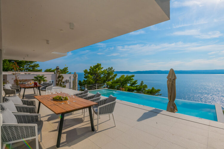 Casa Bellissima Luxus Ferienhaus Kroatien Mieten Poolterrasse