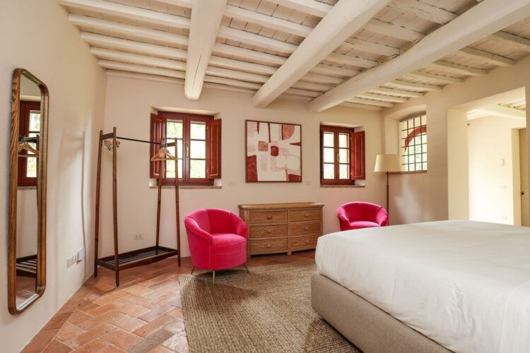 Casa Fienile In Chianti Luxus Ferienhaus Toskana Italien Deatail Schlafen