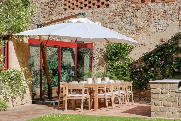 Casa Fienile In Chianti Luxus Ferienhaus Toskana Italien Outdoor Essbereich