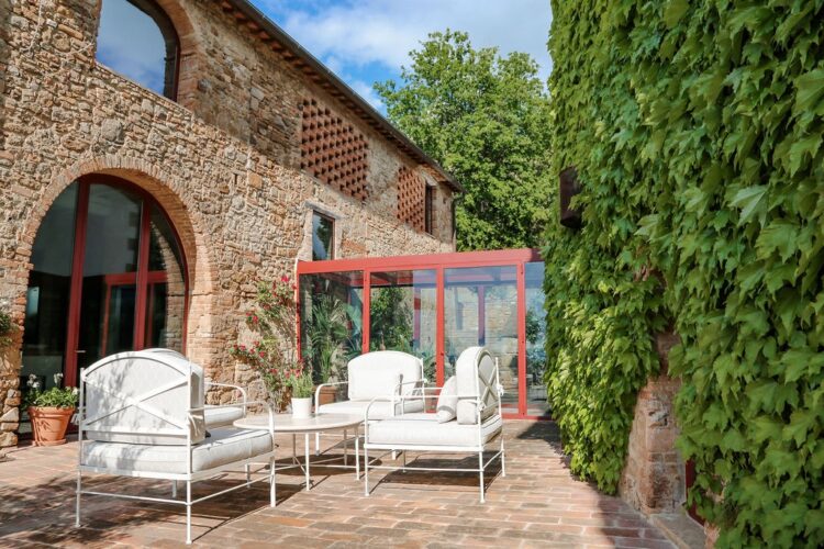 Casa Fienile In Chianti Luxus Ferienhaus Toskana Italien Outdoor Lounge