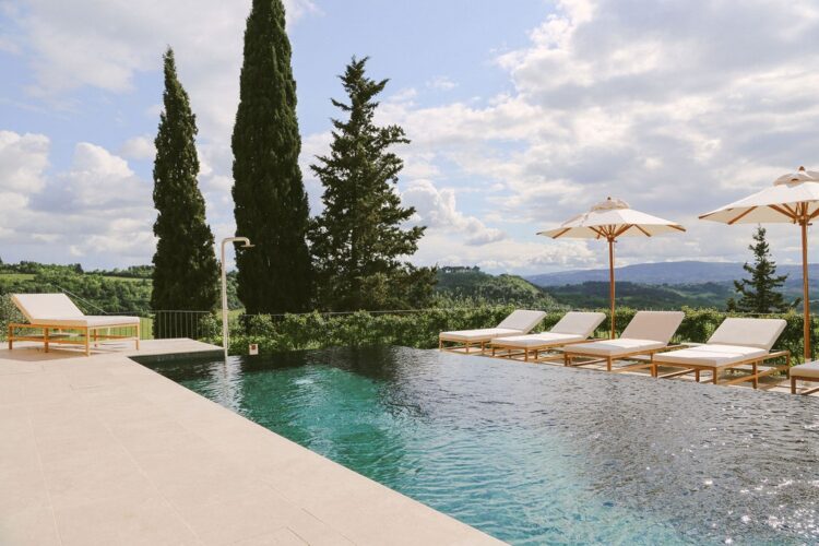 Casa Fienile In Chianti Luxus Ferienhaus Toskana Italien Pool Detail