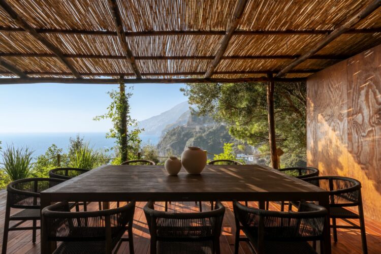 Casa Giardino Amalfi Luxus Ferienhaus Italien Mieten Alfresco Essbereich