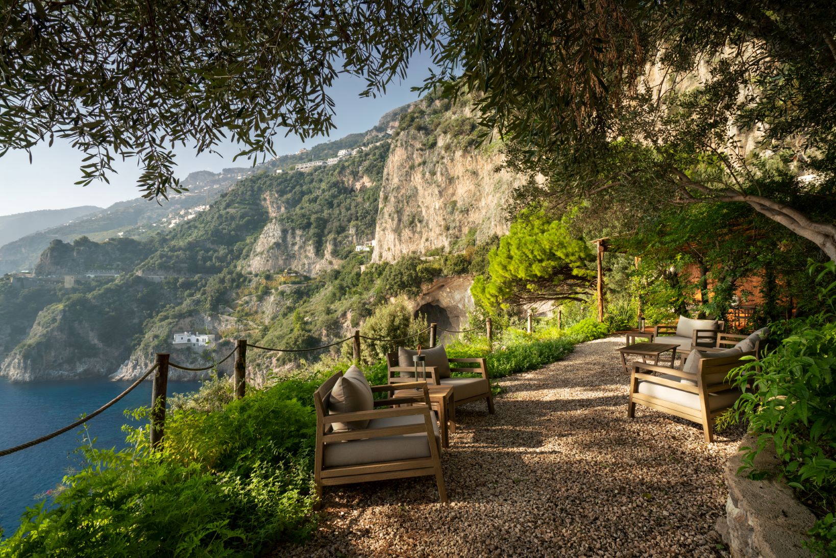 Casa Giardino Amalfi Luxus Ferienvilla Italien Mieten Outdoor Lounge