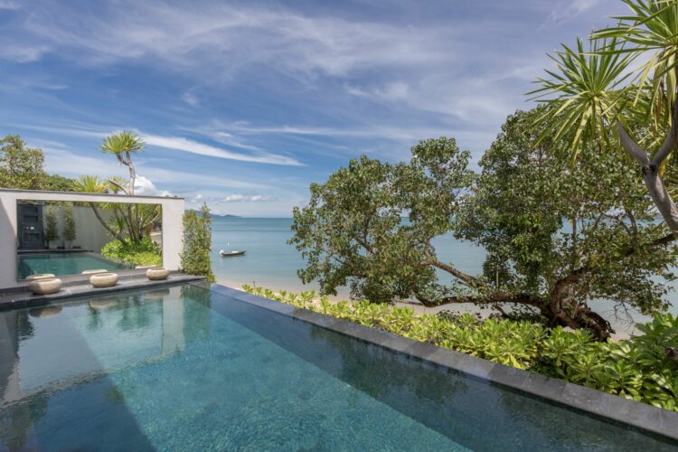 Clay Beach Villen Luxuriöses Ferienhaus Koh Samui Infinitypool Am Strand