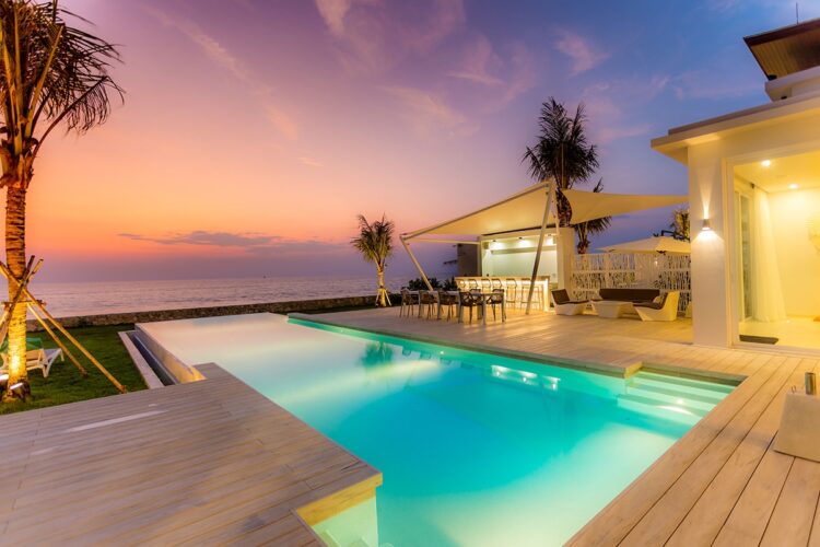 Coastal Escape Luxus Ferienhaus Natai Beach Mieten Sunset