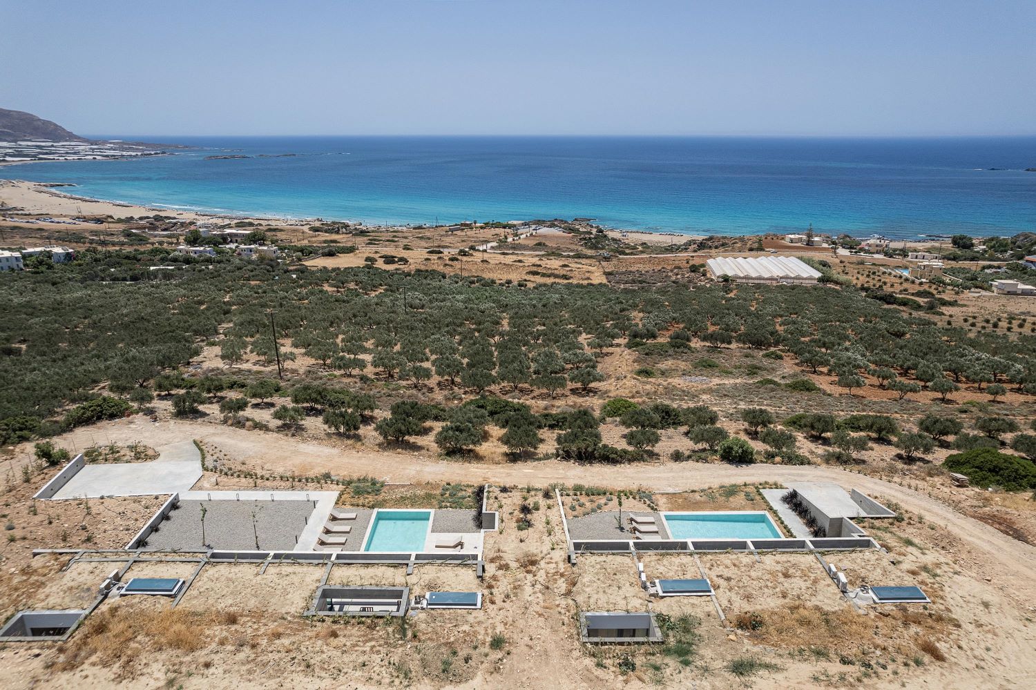 Design Villa Falassarna Beach I Luxus Ferienvilla Kreta Mieten Lage Am Strand