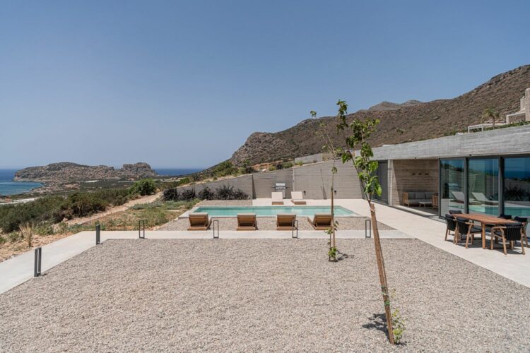 Design Villa Falassarna Beach I Traumhaftes Ferienhaus Kreta Mieten Ausblick