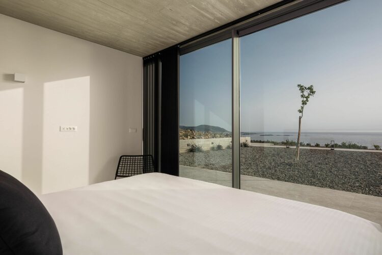 Design Villa Falassarna Beach I Traumhaftes Ferienhaus Kreta Mieten Schlafzimmer Mit Meerblick