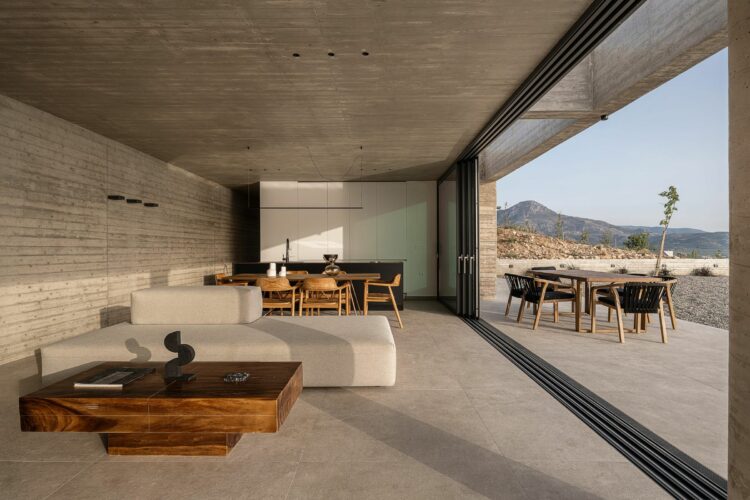 Design Villa Falassarna Beach I Traumhaftes Ferienhaus Kreta Mieten Wohnzimmer