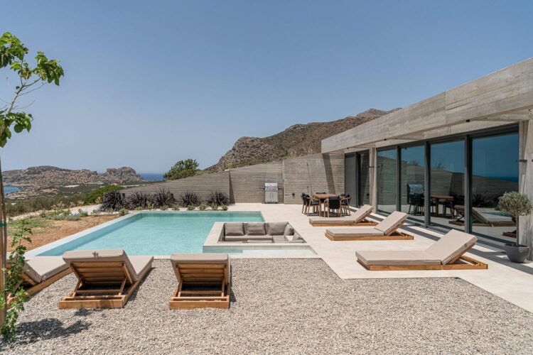 Design Villa Falassarna Beach Ii Luxus Ferienvilla Kreta Mieten Liegen Am Pool