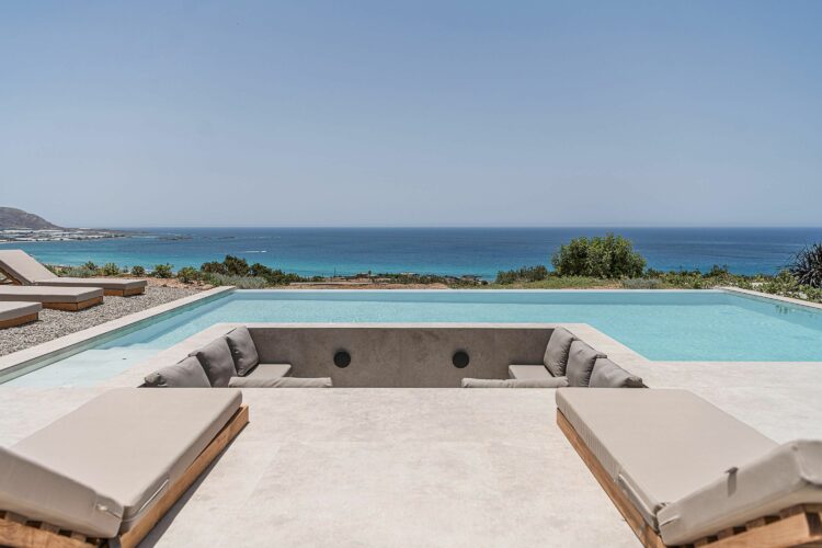 Design Villa Falassarna Beach Ii Exklusives Ferienhaus Kreta Mieten Pool Mit Meerblick