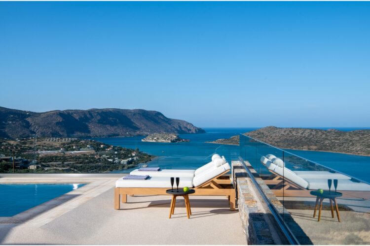 Epic View Villa Luxuriöses Ferienhaus Kreta Liegen Am Pool