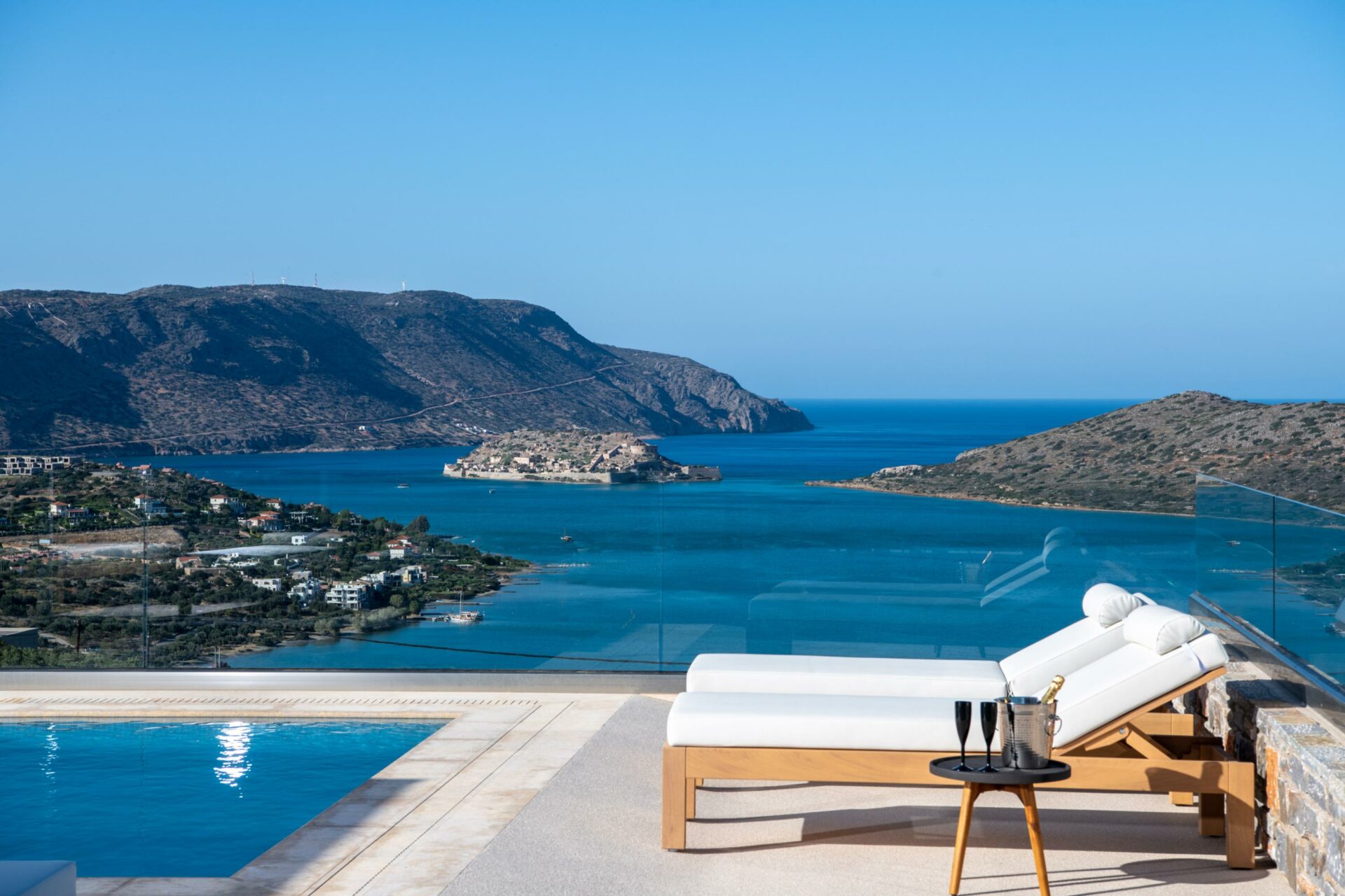 Epic View Villa Luxuriöses Ferienhaus Kreta Liegen Mit Meerblick