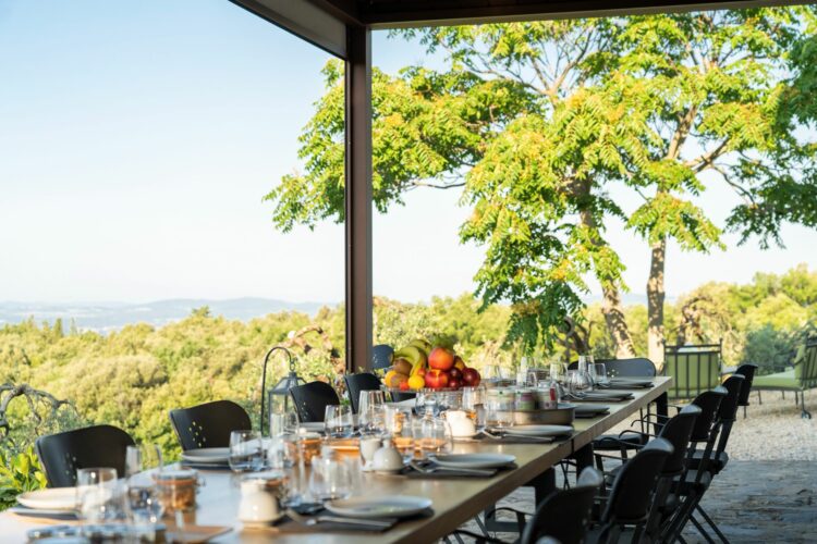 Farmhouse Castellina In Chianti Luxus Ferienhaus Toskana Italien Alfresco Essbereich