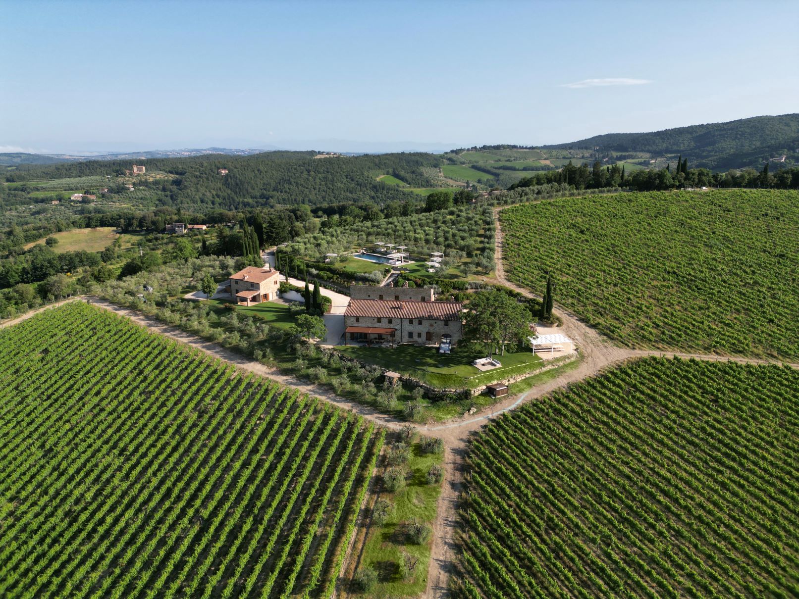 Farmhouse Castellina In Chianti Luxus Ferienhaus Toskana Italien Lage