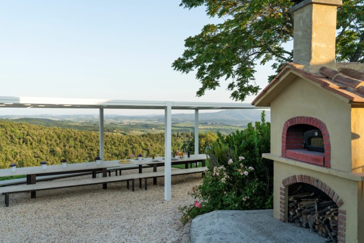 Farmhouse Castellina In Chianti Luxus Ferienhaus Toskana Italien Pizza Ofen