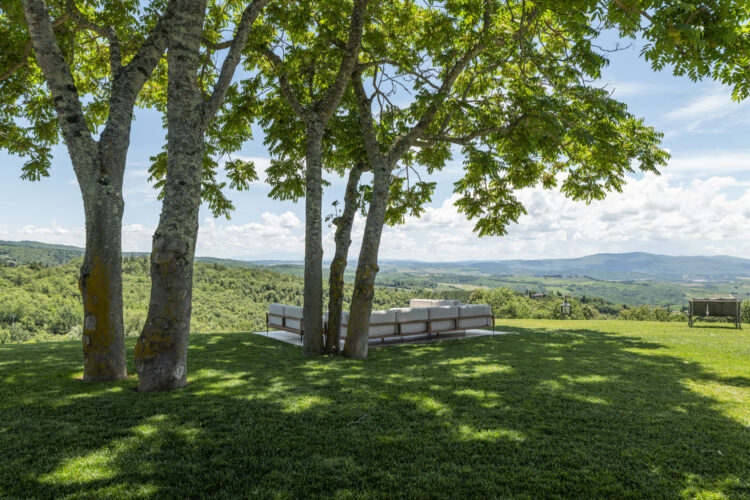 Farmhouse Castellina In Chianti Luxus Ferienvilla Toskana Mieten Garten