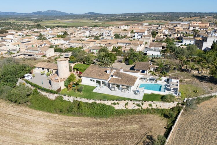 Finca Es Moli Luxuriöse Villa Mallorca Drohne