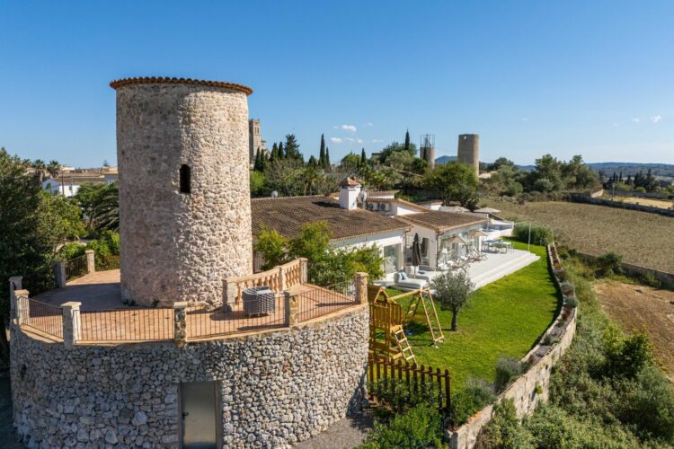 Finca Es Moli Luxuriöse Villa Mallorca Drohne Detail