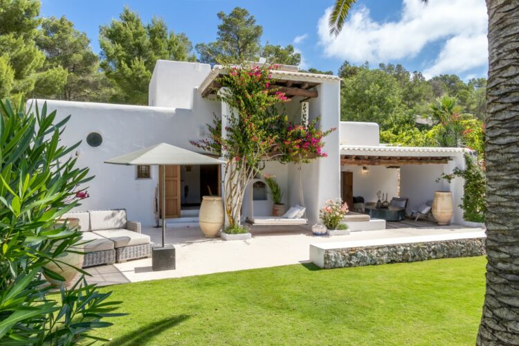Finca Rural Luxus Ferienhaus Ibiza Mieten Außenansicht