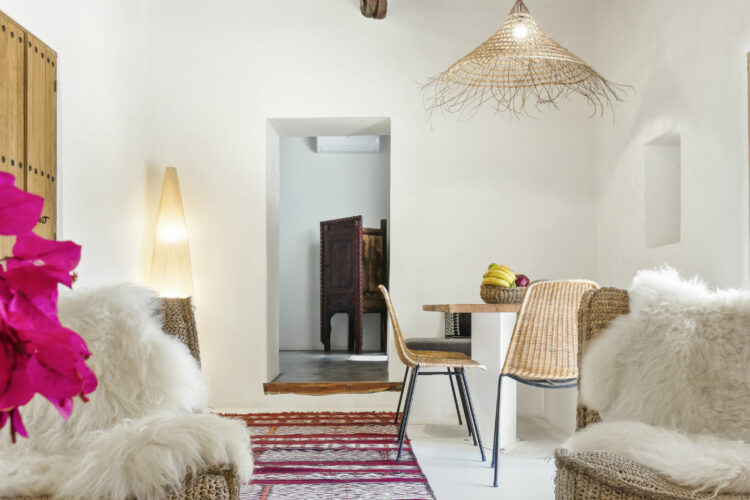 Finca Rural Luxus Ferienhaus Ibiza Mieten Esszimmer